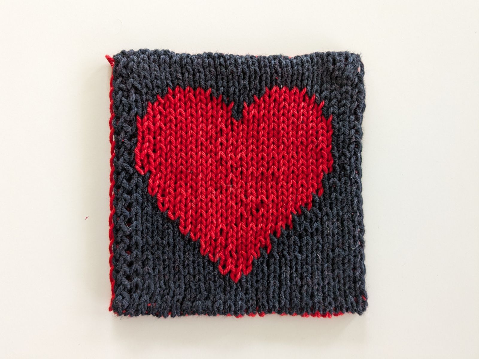 Blog content image for 'Love... or not? - Free double knitting pattern for a coaster / cleaning pad'