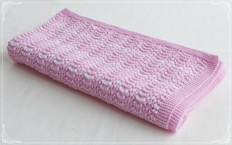 Blog-Inhaltsbild für 'Babydecke "Little Princess" für den Sommer - Gratis Strickanleitung'