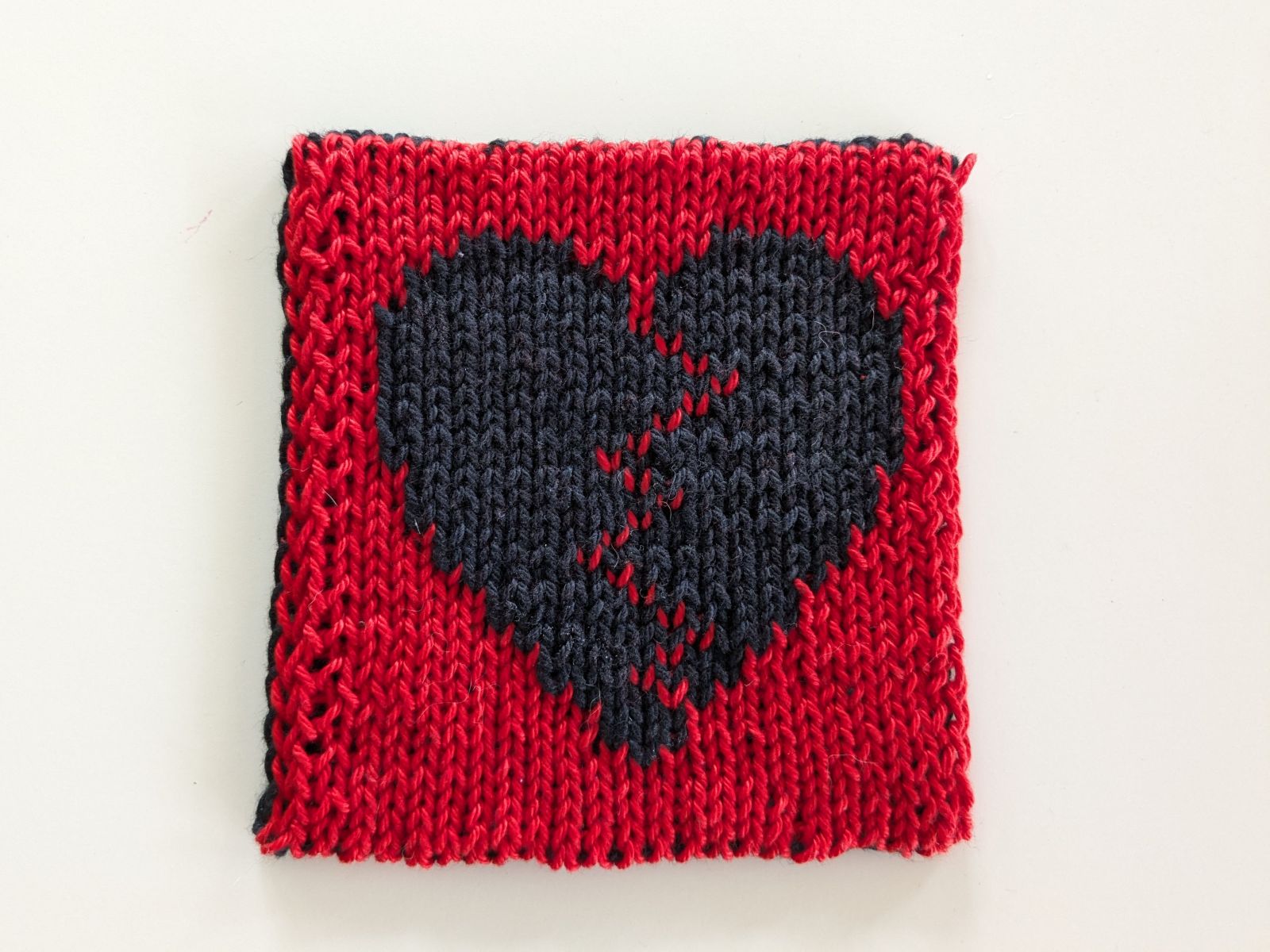 Blog content image for 'Love... or not? - Free double knitting pattern for a coaster / cleaning pad'