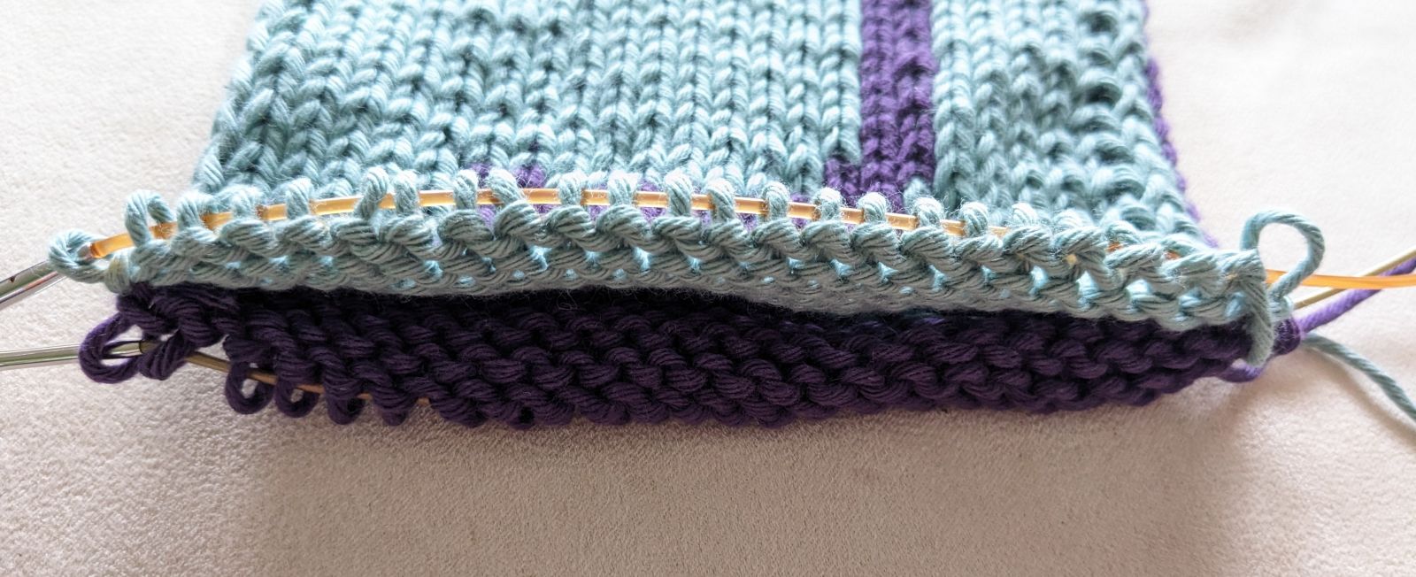 Blog content image for 'Free double knitting pattern for a "C"'