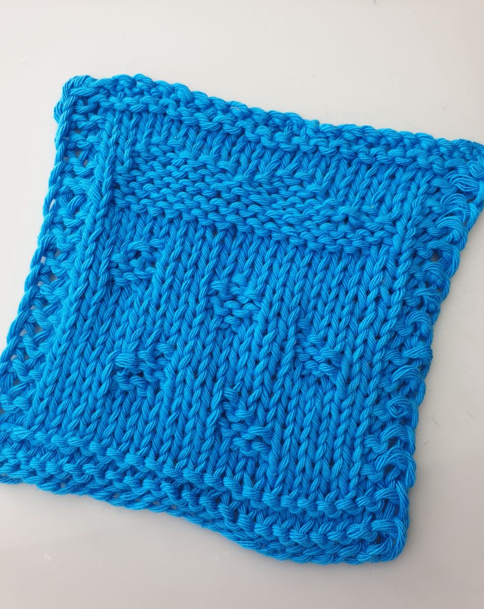 Blog content image for 'Free Knitting Pattern for Patchwork Blanket patches 26 - 30'