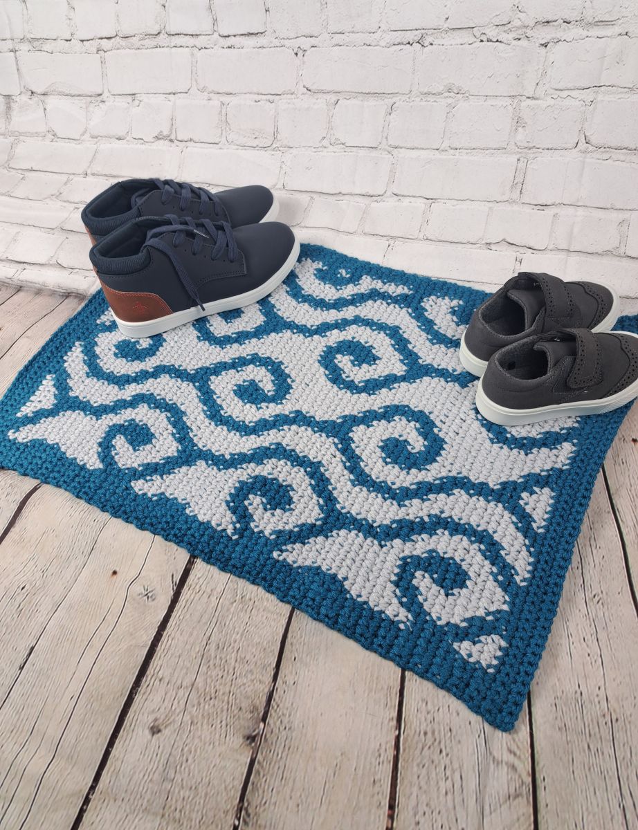 Blog content image for 'Crochet Your Own Rug – Free Crochet Pattern for a Stylish Statement Piece'