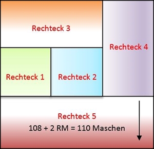 Blog-Inhaltsbild für 'Dornröschen-Patchwork-Decke aus Wollresten - Kostenlose Strickanleitung'