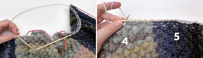 Blog-Inhaltsbild für 'Dornröschen-Patchwork-Decke aus Wollresten - Kostenlose Strickanleitung'