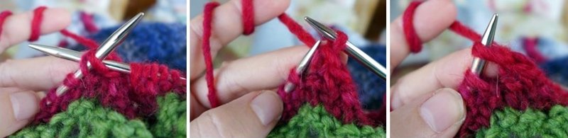 Blog-Inhaltsbild für 'Dornröschen-Patchwork-Decke aus Wollresten - Kostenlose Strickanleitung'