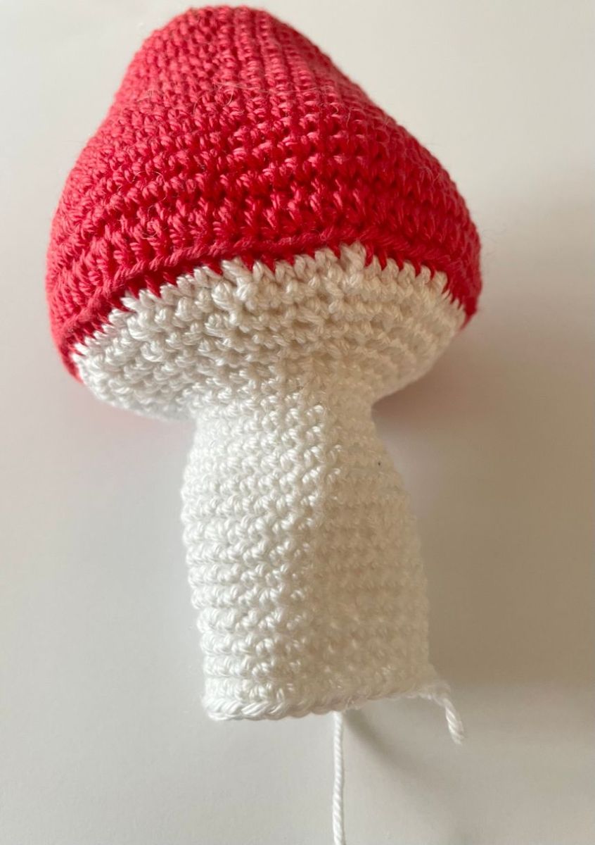 Blog-Inhaltsbild für 'Kostenlose Häkelanleitung für ein niedliches Pilzhaus'