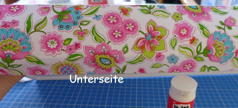 Blog content image for 'Kostenlose Bastelanleitung: Altes Tablett mit Stoff beziehen'