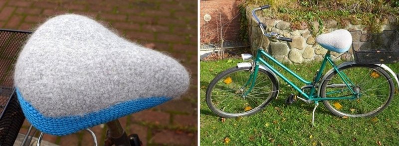 Blog-Inhaltsbild für 'Filzbezug für Fahrradsattel - weich, warm, bequem - Kostenlose Anleitung'