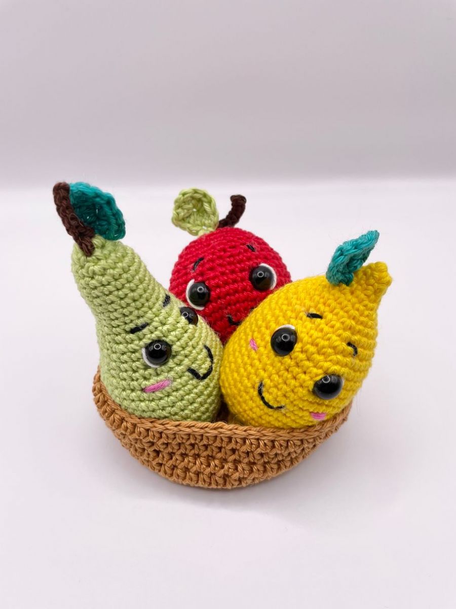 Blog-Inhaltsbild für 'Häkeln für Anfänger: Amigurumi-Obst mit kostenloser Anleitung'