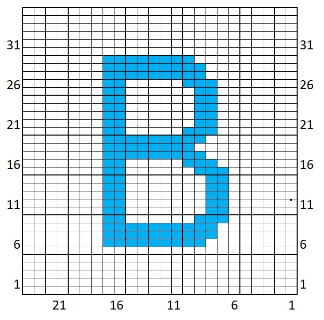 Blog-Inhaltsbild für 'Kostenlose Strickanleitung für ein "B" - in Doubleface'