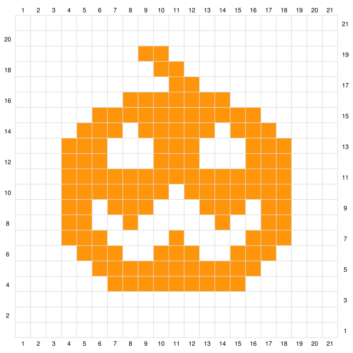 Blog-Inhaltsbild für 'Free crochet pattern for a lovely pumpkin coaster to make yourself'