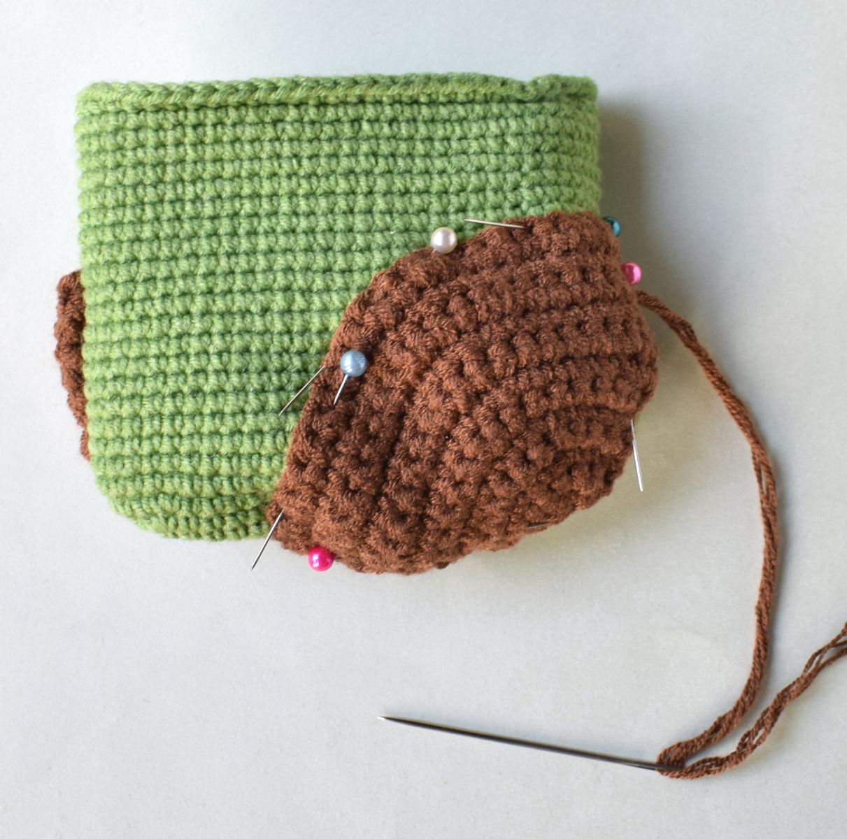 Blog content image for 'Purse « dog ». 2 in 1 - crochet + knitting'