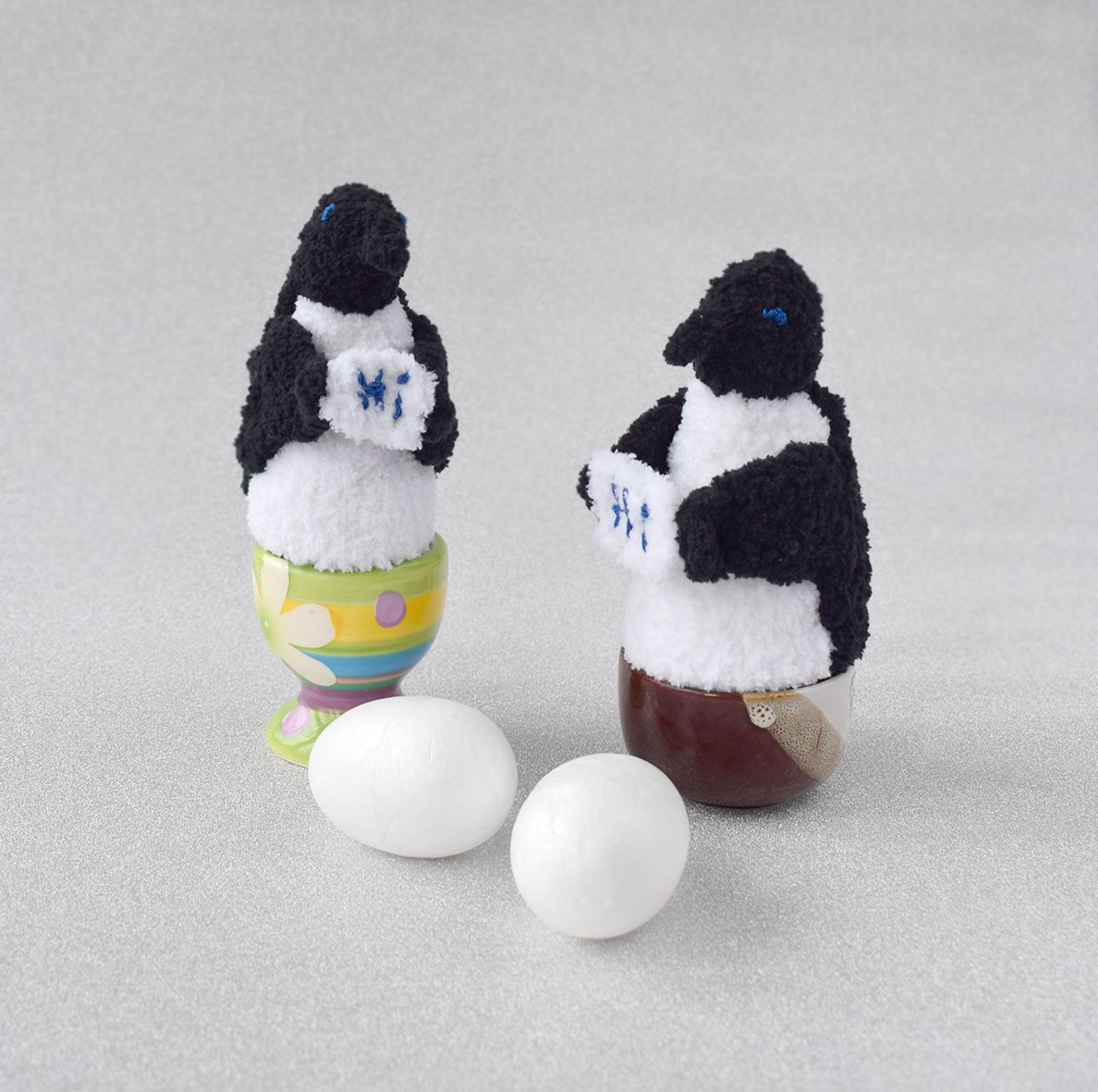 Blog content image for 'Decorative cover for eggs «Penguin». 2 in 1 - crochet + knitting'