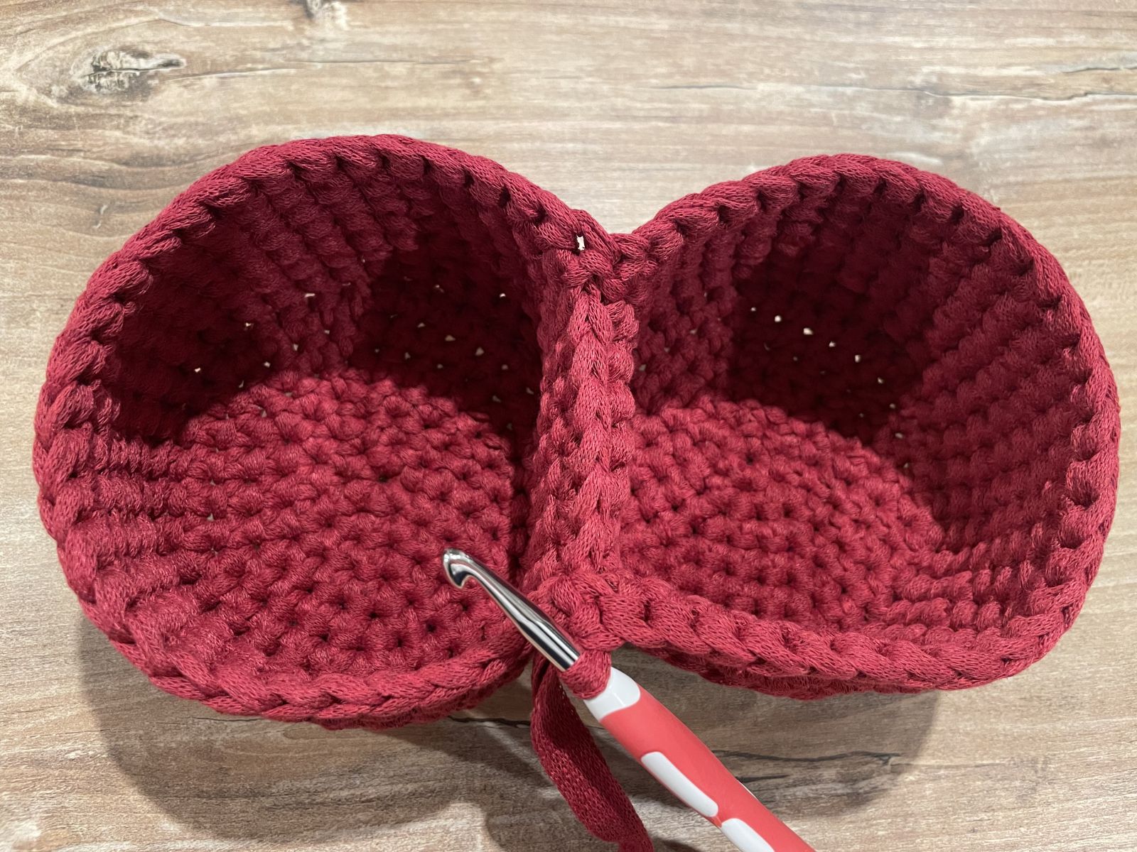 Blog content image for 'Crochet Santa Pants as gift wrapping or decorative bowl'