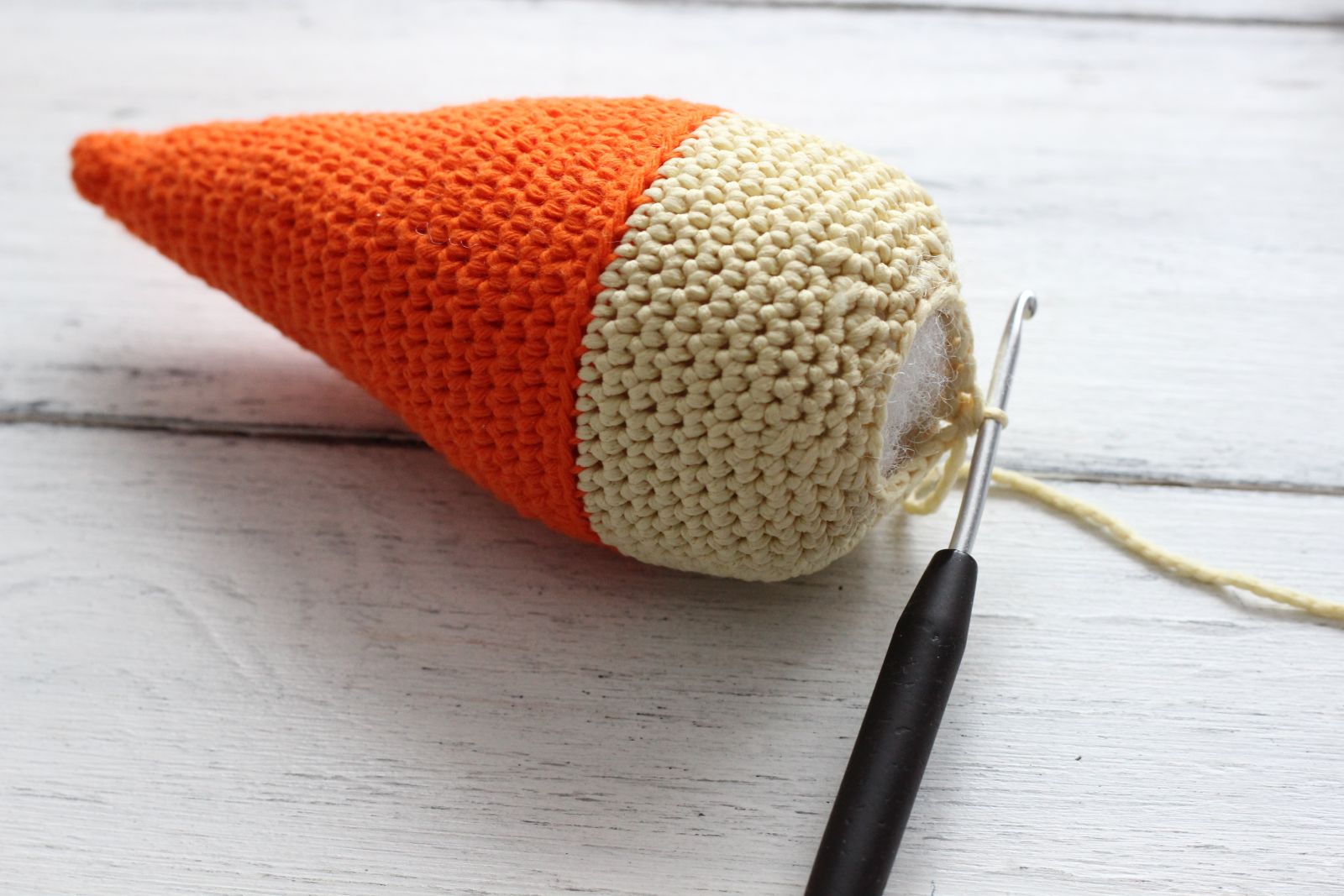 Blog content image for 'Free Crochet Pattern for Hare in a Cone'