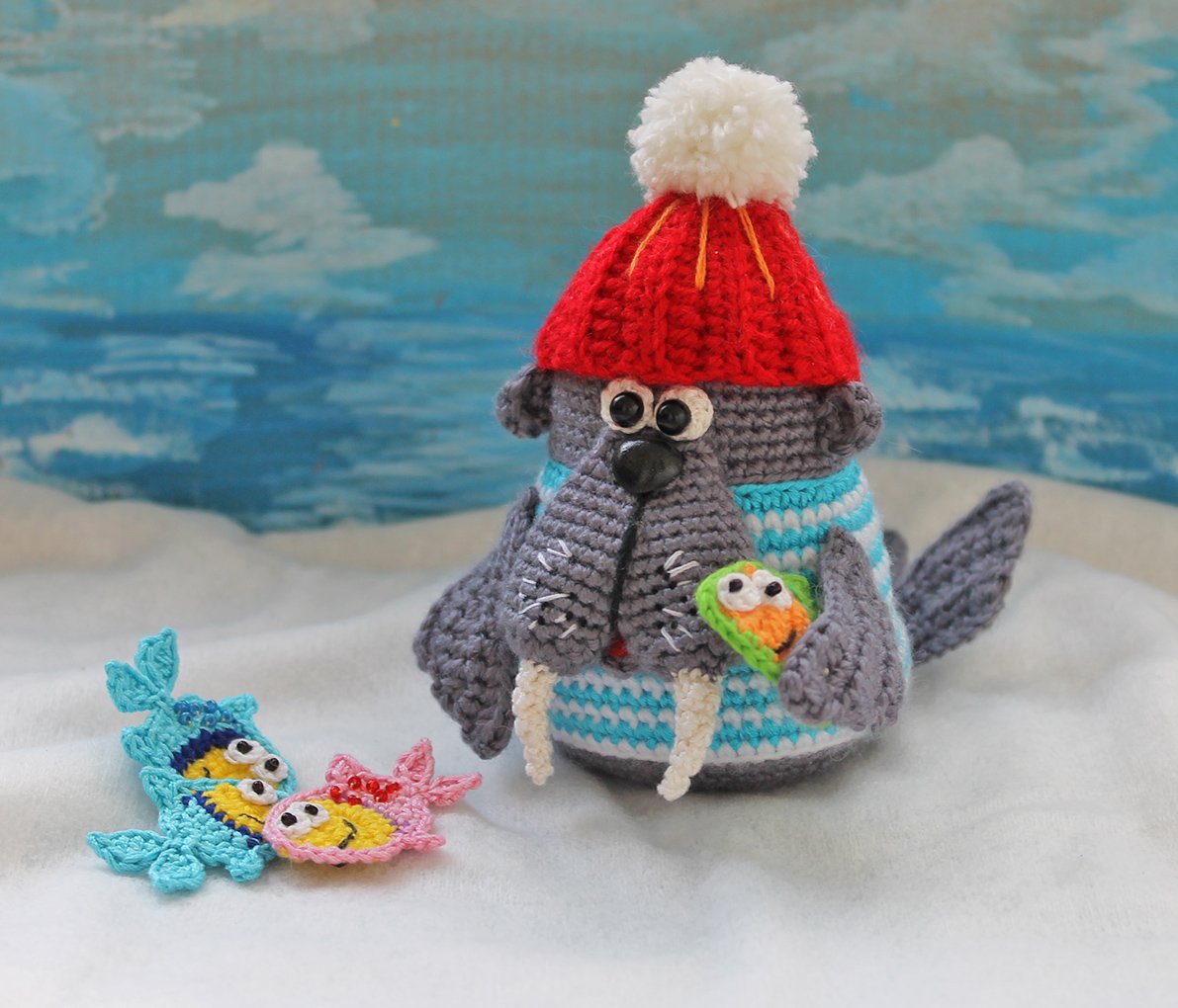 Blog content image for 'Walrus. Free pattern'