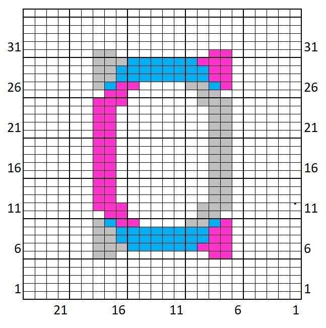 Blog-Inhaltsbild für 'Kostenlose Strickanleitung für ein "C" - in Doubleface'