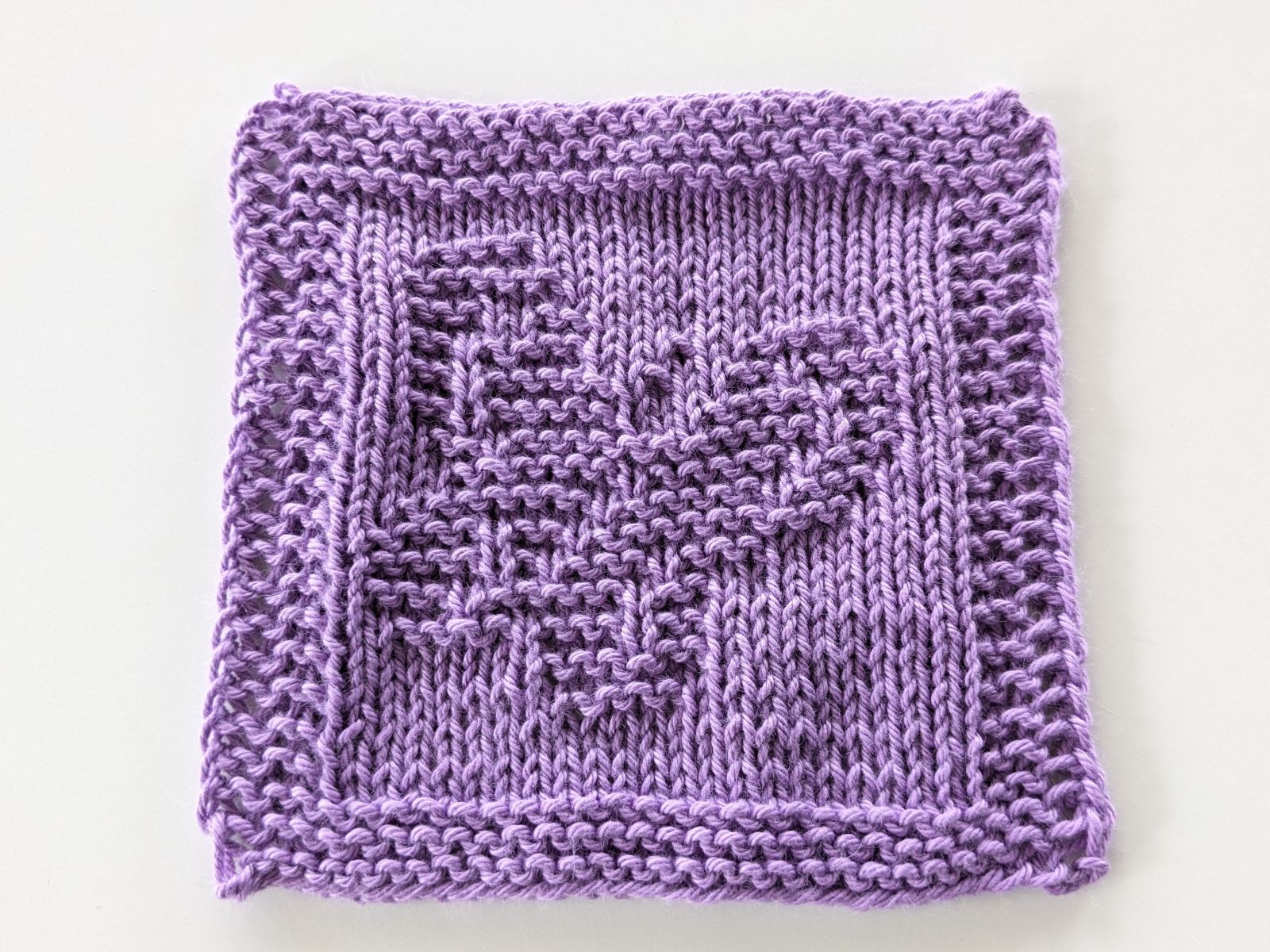 Blog content image for 'Free knitting pattern coaster / cleaning pad "Butterfly"'