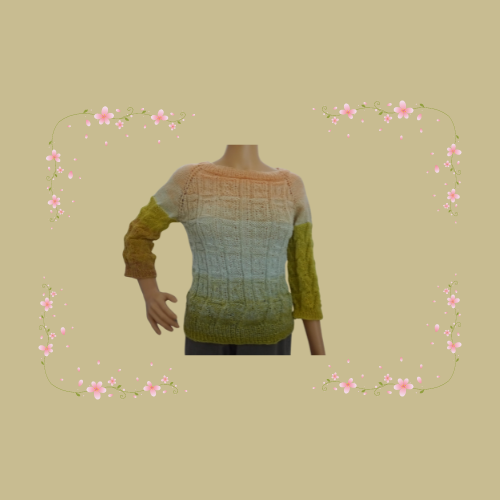 Blog content image for 'free knitting pattern for top down sweater Hinode'