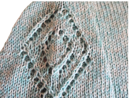 Blog content image for 'kostenlose Strickanleitung für einen RVO mit Lochmuster'