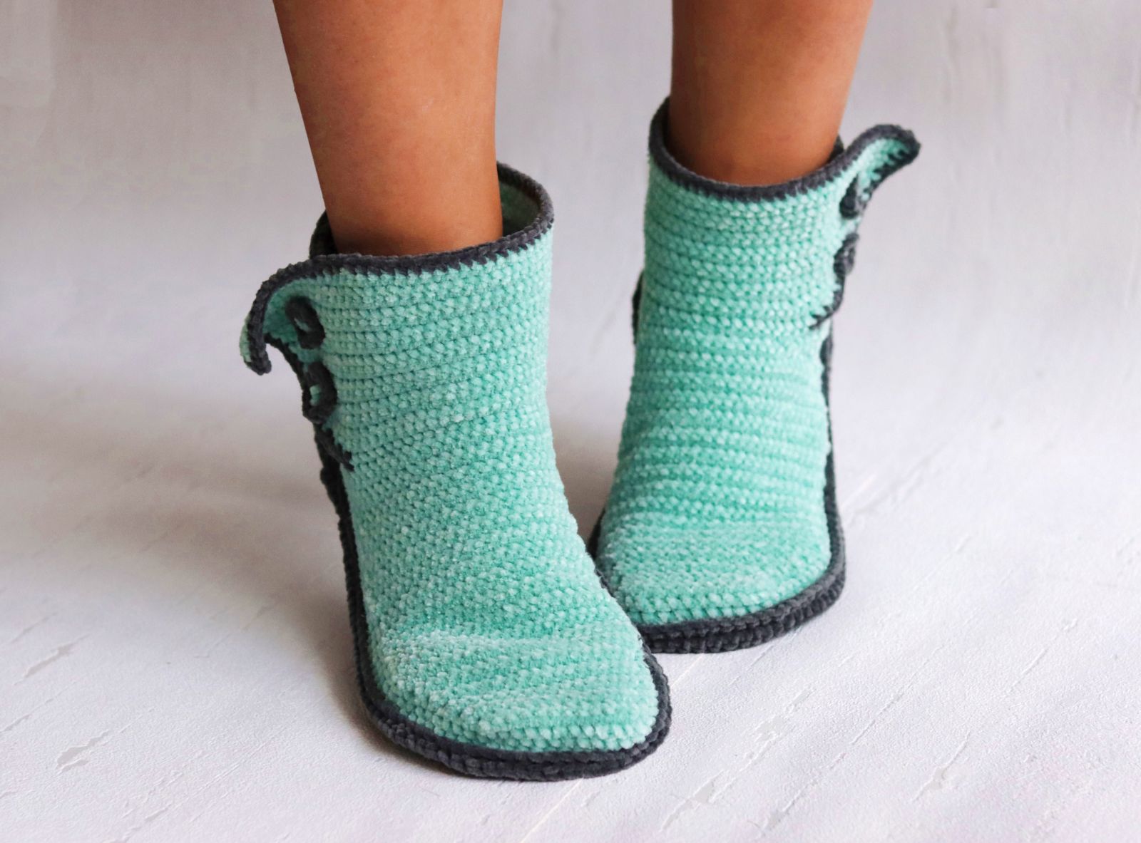 Blog content image for 'Free Crochet Pattern Warm house socks for snuggly hours at home'