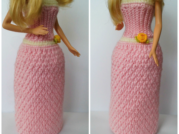 crochet doll dress pattern free