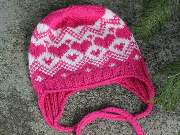 Norwegian Earflap Hat Free Knitting Pattern