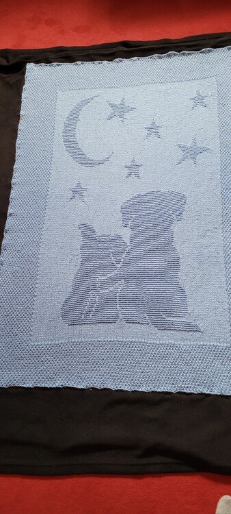 Knitting pattern baby / children&#039;s blanket &quot;Dream Night II&quot; - easy