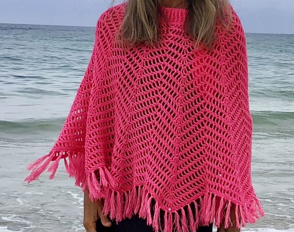 Crochet pattern poncho / summer poncho / beach cover Solana