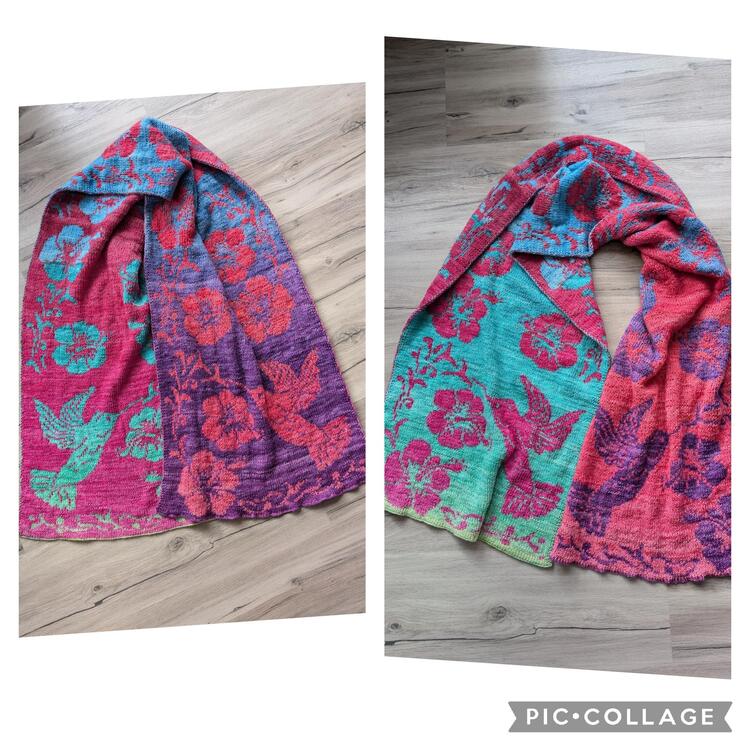 Double knitting pattern &quot;Tropical Dream&quot; - stole / wrap