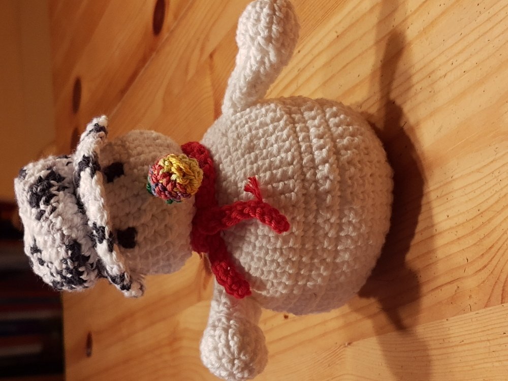 Amigurumi Schneemann - PDF und Video Häkelanleitung Kostenlos