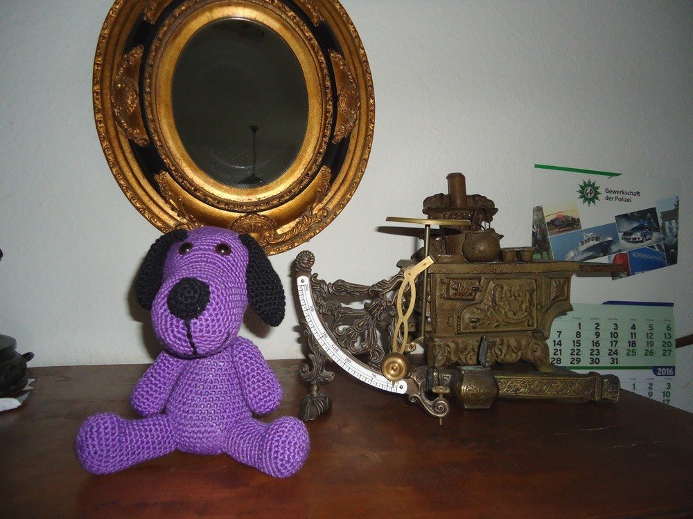 Kleiner Hund Amigurumi Häkelanleitung 20cm groß