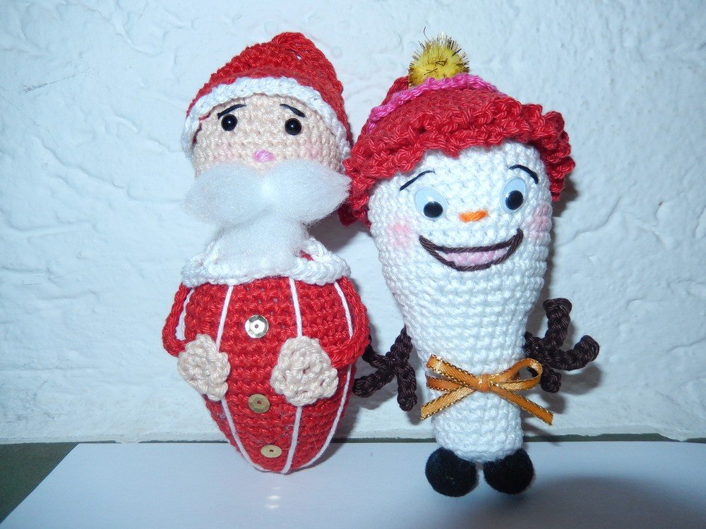 Anleitung Amigurumi &quot; Mini Schneemann &quot; 8 cm Groß