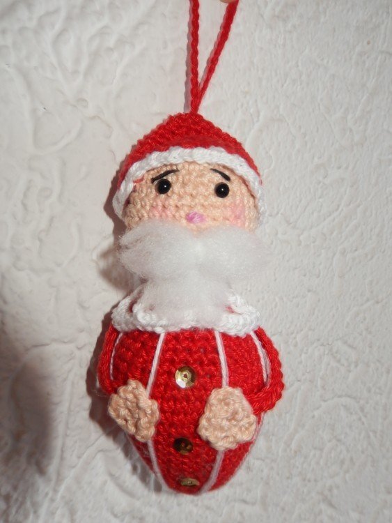 Anleitung Amigurumi &quot; Santa Klausi &quot; 11 cm Gro&szlig;