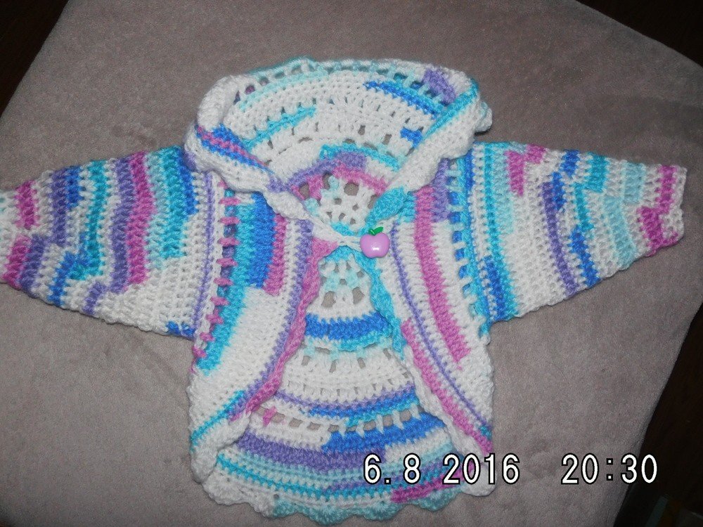 Babyjacke mit Sommerhut &quot;Hippie&quot;