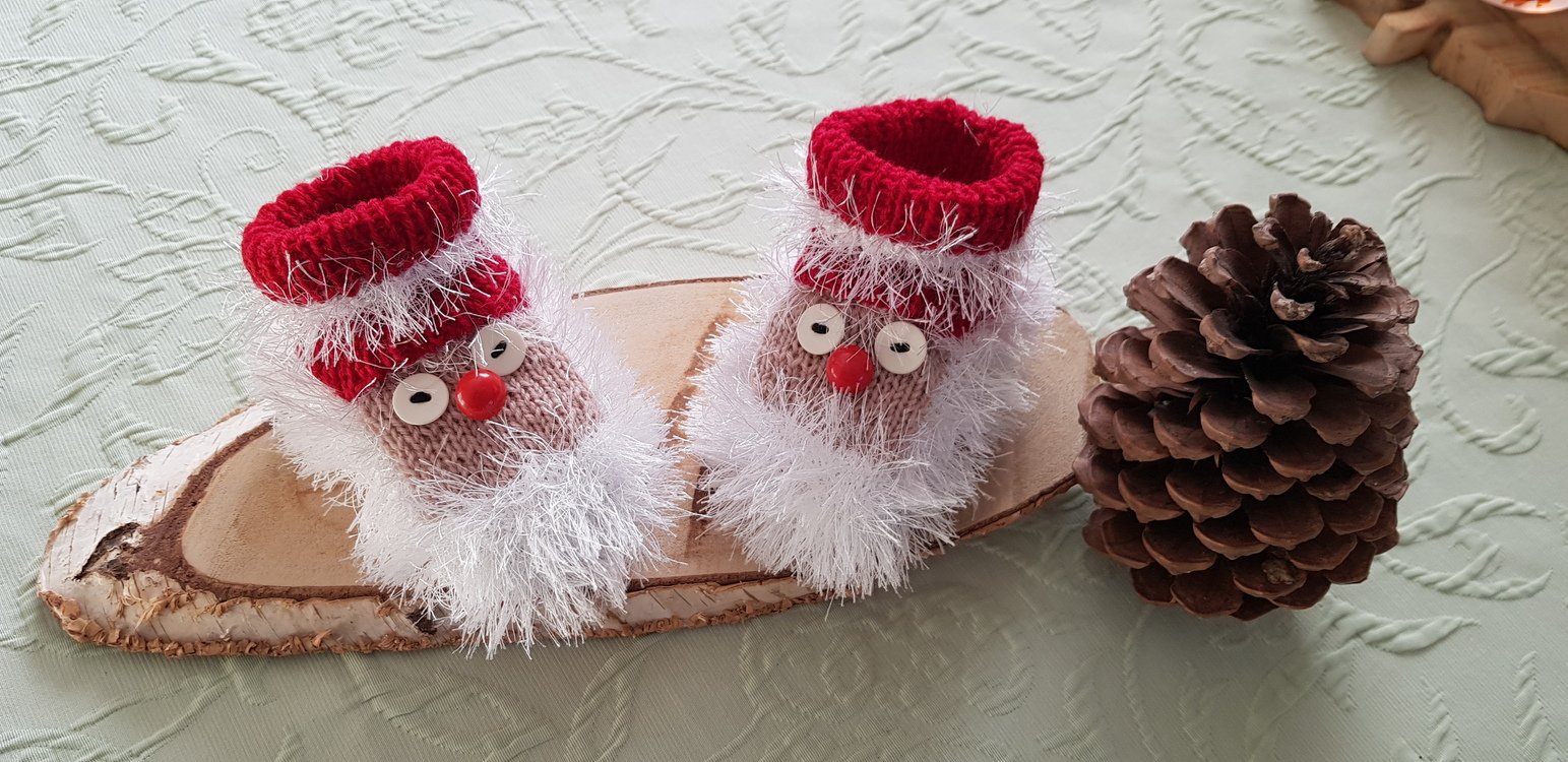 Strickanleitung - Babyschuhe - Nikolausschühchen