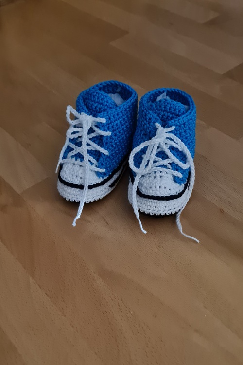 H&auml;kelanleitung f&uuml;r trendige Babyschuhe