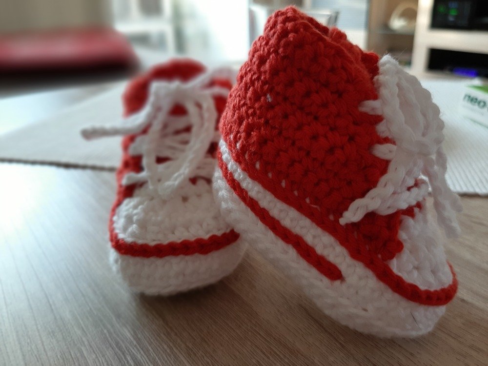 H&auml;kelanleitung f&uuml;r trendige Babyschuhe