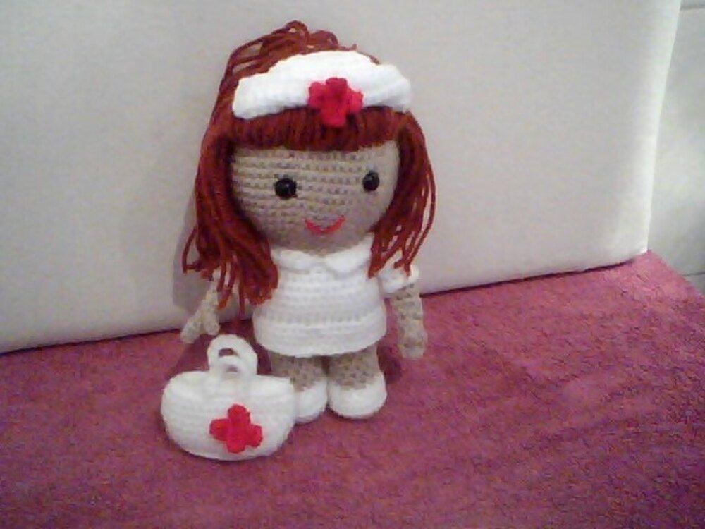 Jazzy the Nurse, Amigurumi crochet pattern