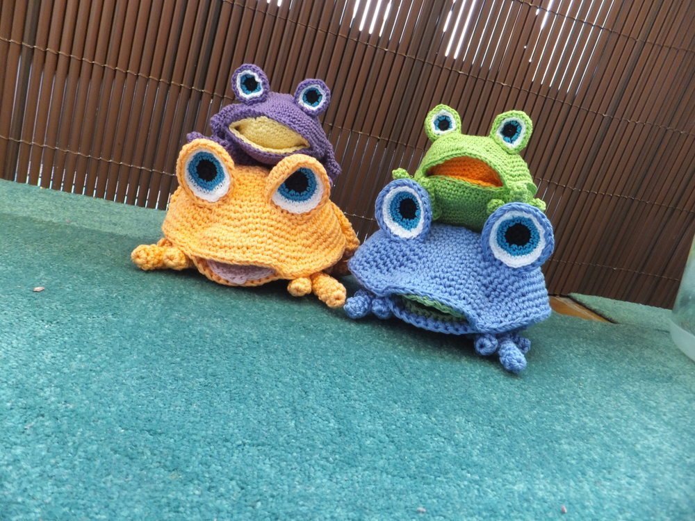 Anton, der kleine Frosch - Amigurumi 