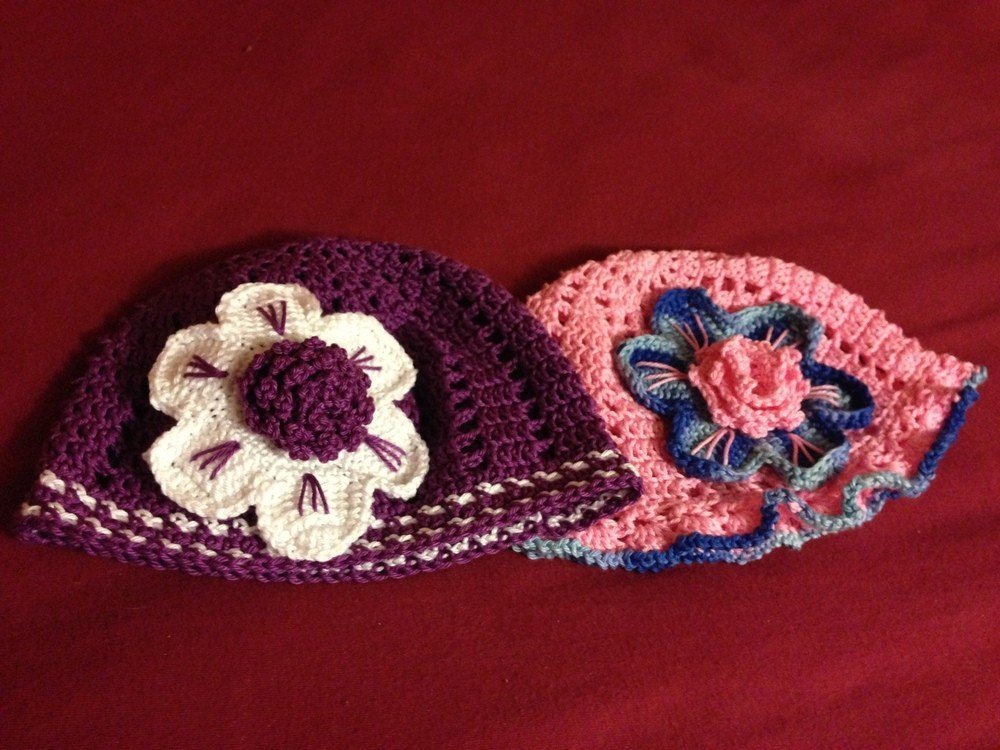 Children beanie &quot;La Fleur&quot;, all sizes