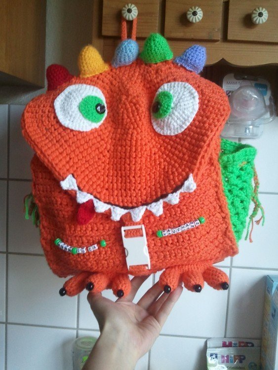 Children&#039;s bag ‘Monster’, size 23 x 20 cm