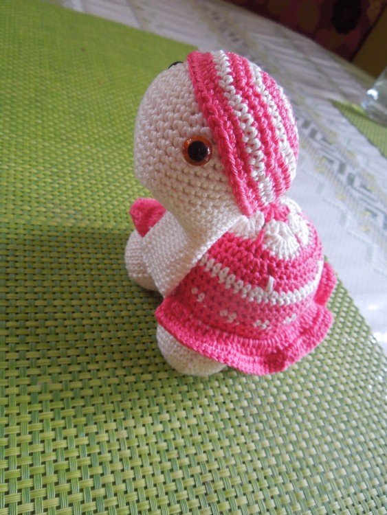 Blumenkrötchen - Amigurumi Schildkröte Häkelanleitung