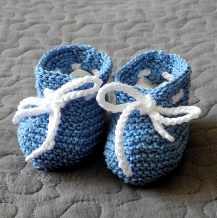 Strickanleitung - Babyschuhe - Taufschuhe - Babysocken - No.14