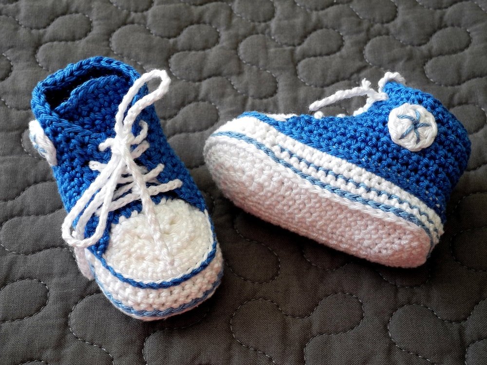 Häkelanleitung für Babyschuhe &#039;Classic&#039;  ( 3 Größen )