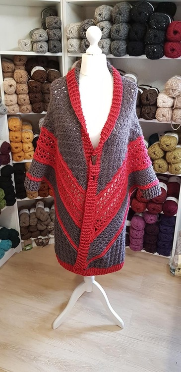 Häkelanleitung Jacke, Cardigan, Long Jacke, Mantel Namaste