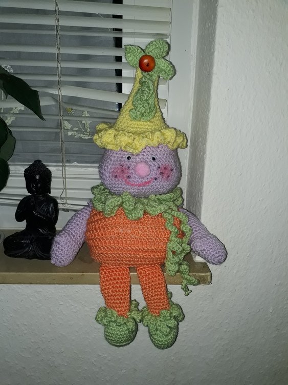 Häkelanleitung Kürbismännchen Amigurumi 