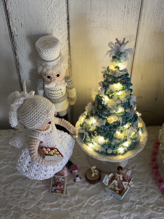 beleuchtete Deko &quot;Wir schmücken den Weihnachtsbaum&quot;