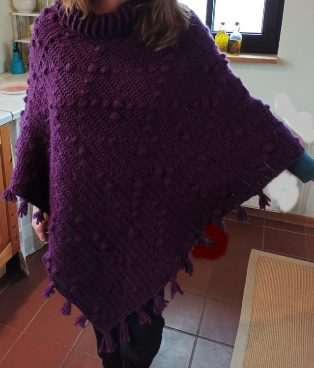 Schriftliche Anleitung Poncho Lotti 