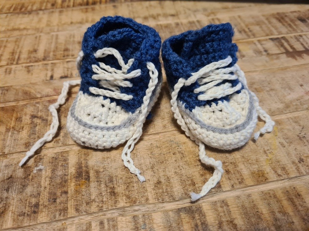 H&auml;kelanleitung f&uuml;r trendige Babyschuhe